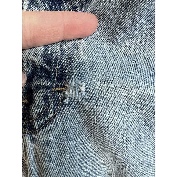 Vintage Anchor Blue Wide Leg Jeans Loose Fit 7 8 S Skater 90s Grunge 29x29 Women - Picture 5 of 14